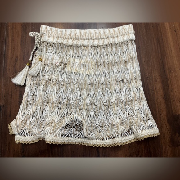 Ramy Brook Cream and Gold Swim Coverup - Picture 4 of 14